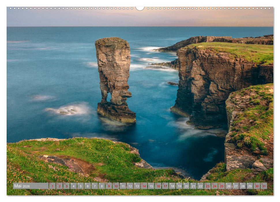 Orkney, Inselwelten aus Licht und Legenden. (CALVENDO Wandkalender 2026)