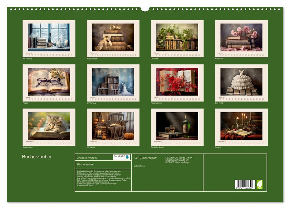 Bücherzauber (CALVENDO Wandkalender 2026)