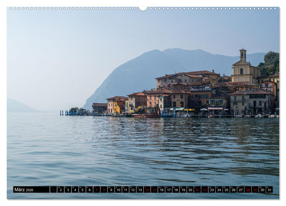 Romantischer Lago d'Iseo (CALVENDO Wandkalender 2026)