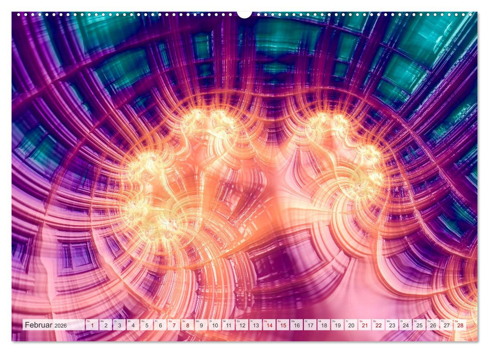 Fraktale Visionen (CALVENDO Premium Wandkalender 2026)