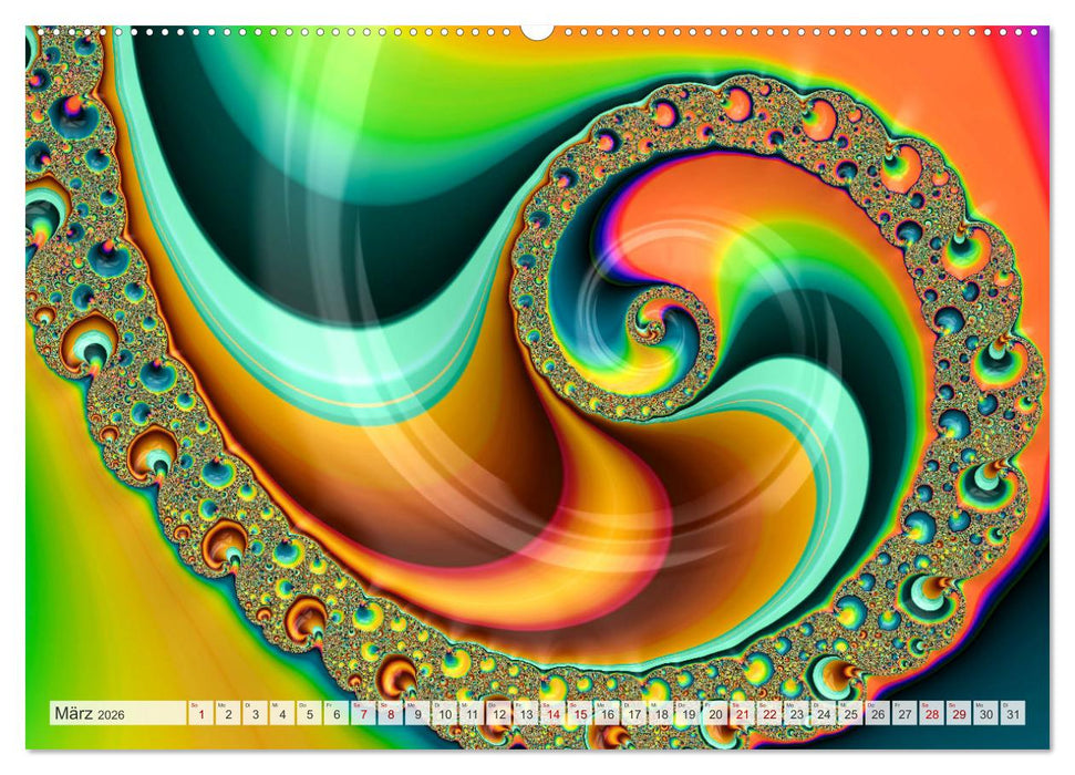 Fraktale Visionen (CALVENDO Premium Wandkalender 2026)