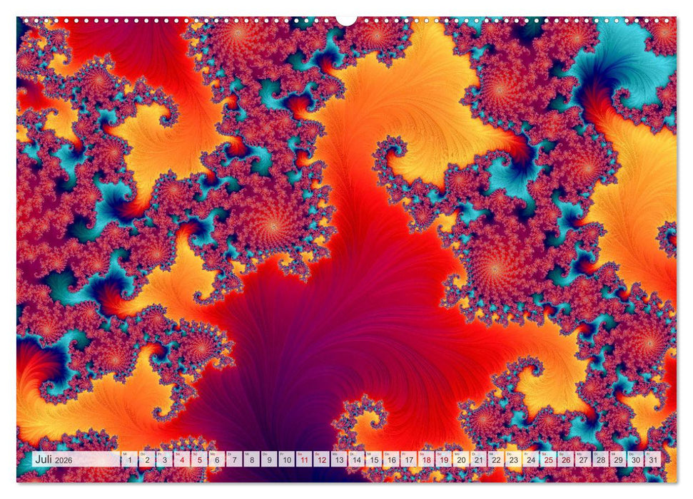Fraktale Visionen (CALVENDO Premium Wandkalender 2026)