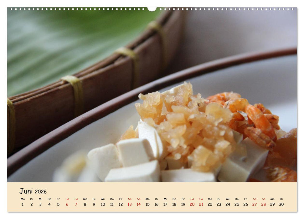 thailändische Küche (CALVENDO Wandkalender 2026)