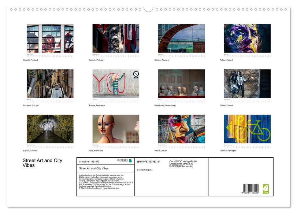 Street Art and City Vibes (CALVENDO Wandkalender 2026)