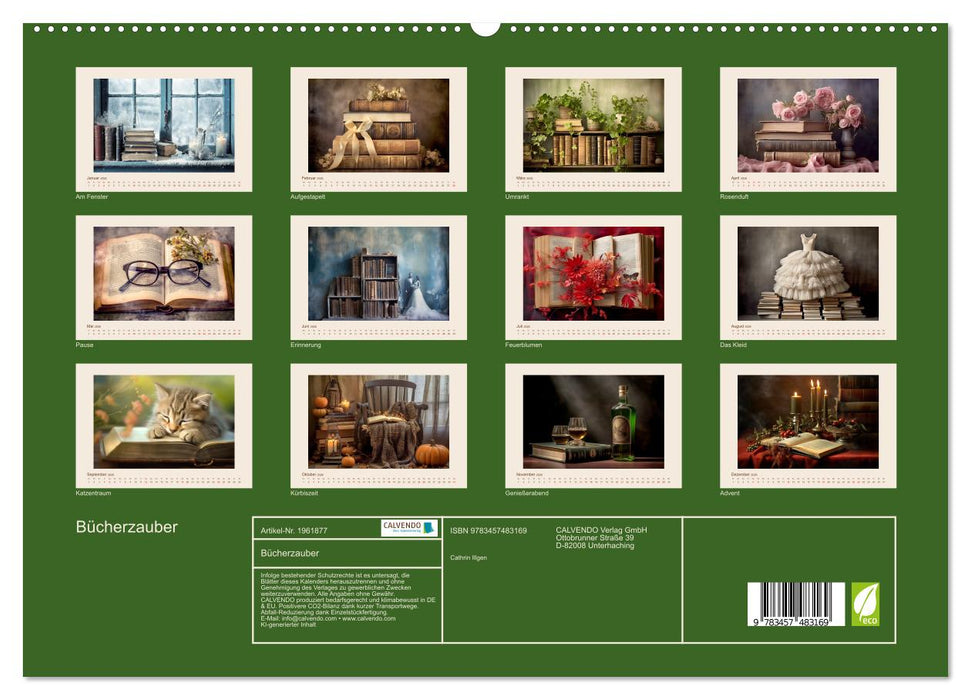 Bücherzauber (CALVENDO Premium Wandkalender 2026)