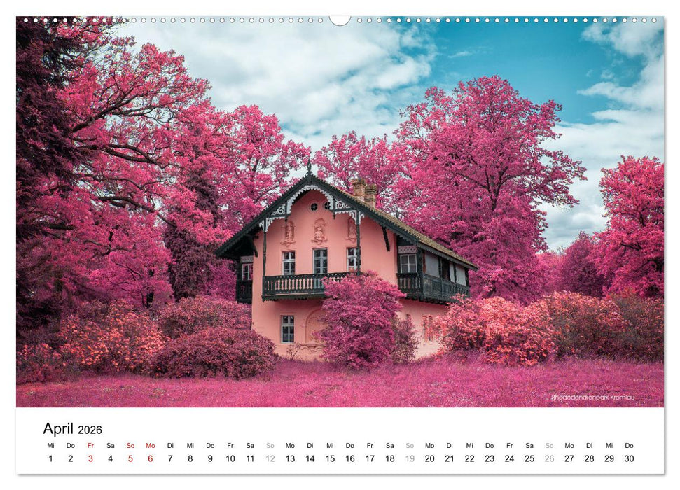 Die Lausitz im faszinierenden Infrarotlicht (CALVENDO Premium Wandkalender 2026)