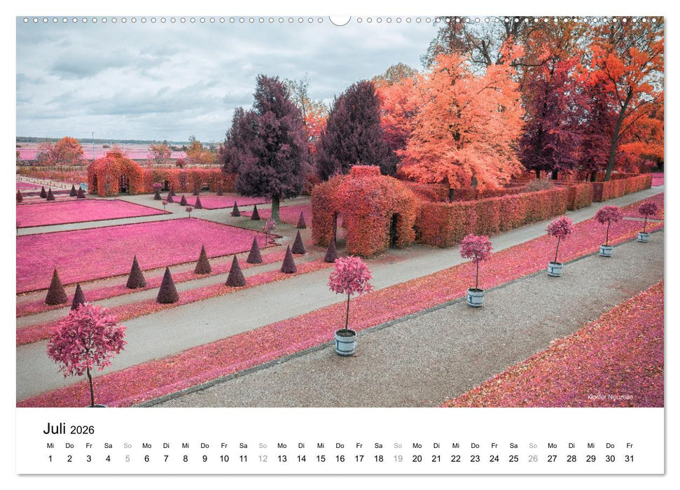 Die Lausitz im faszinierenden Infrarotlicht (CALVENDO Premium Wandkalender 2026)