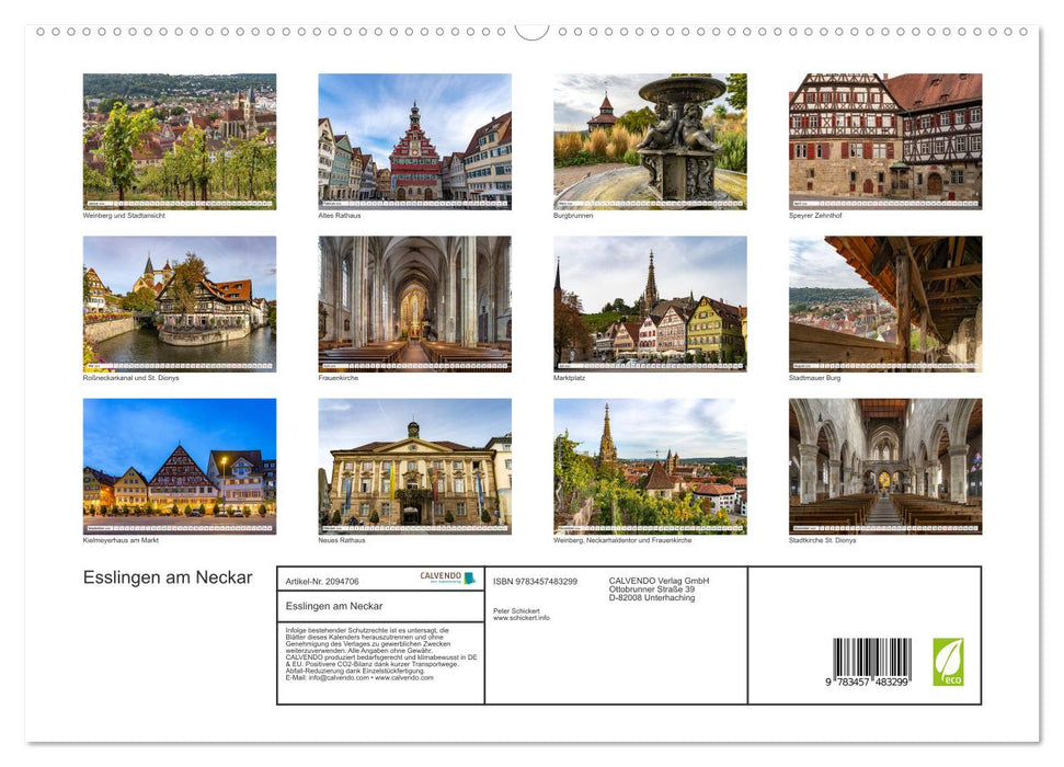 Esslingen am Neckar (CALVENDO Premium Wandkalender 2026)