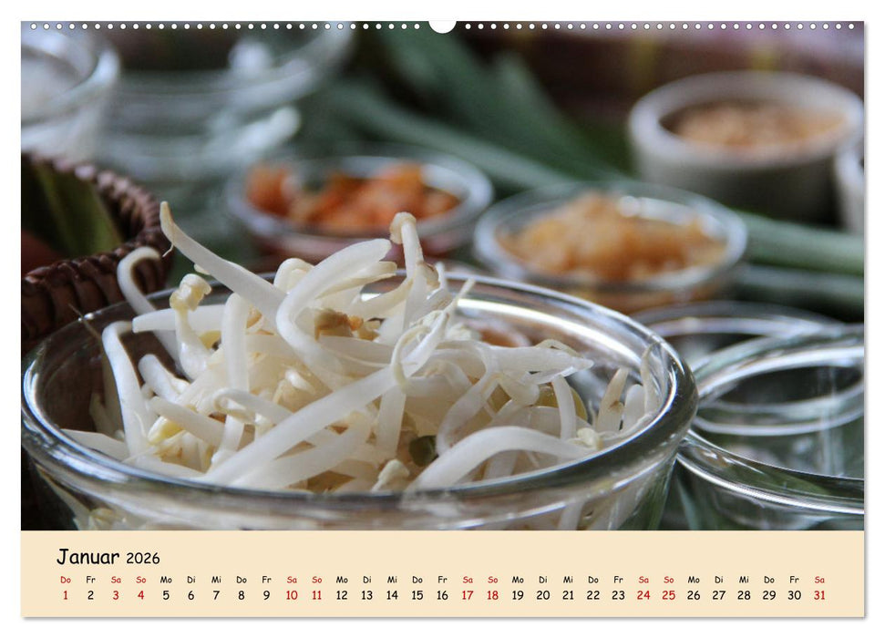 thailändische Küche (CALVENDO Premium Wandkalender 2026)