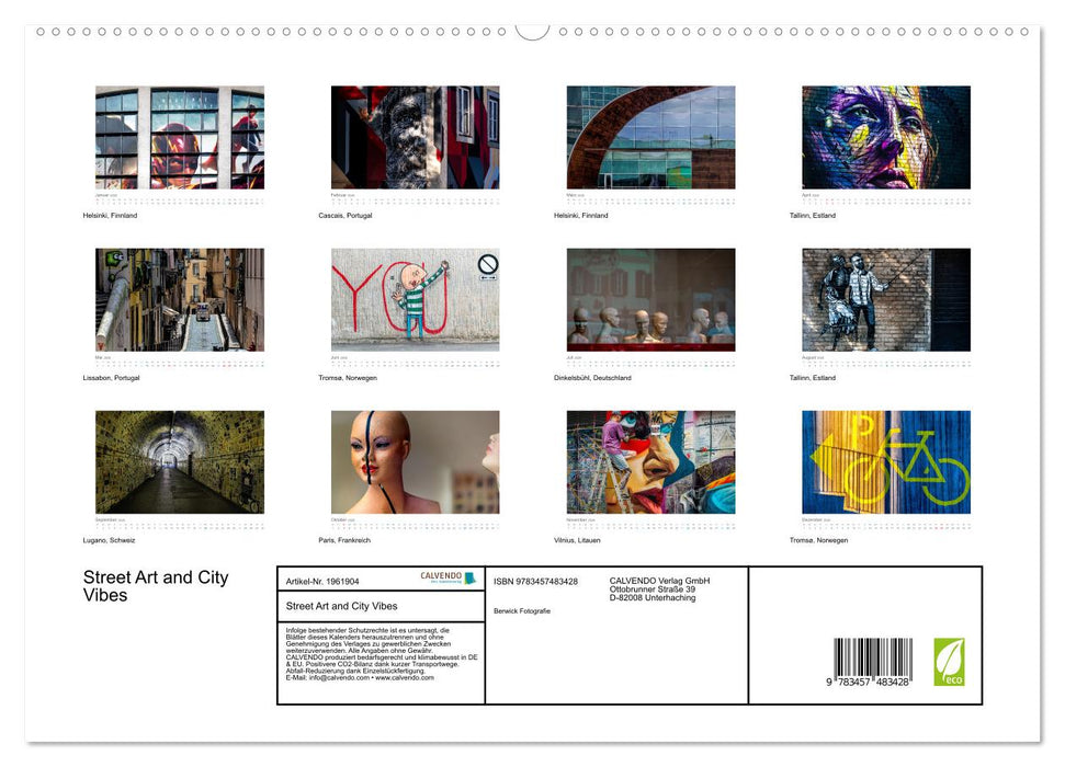 Street Art and City Vibes (CALVENDO Premium Wandkalender 2026)