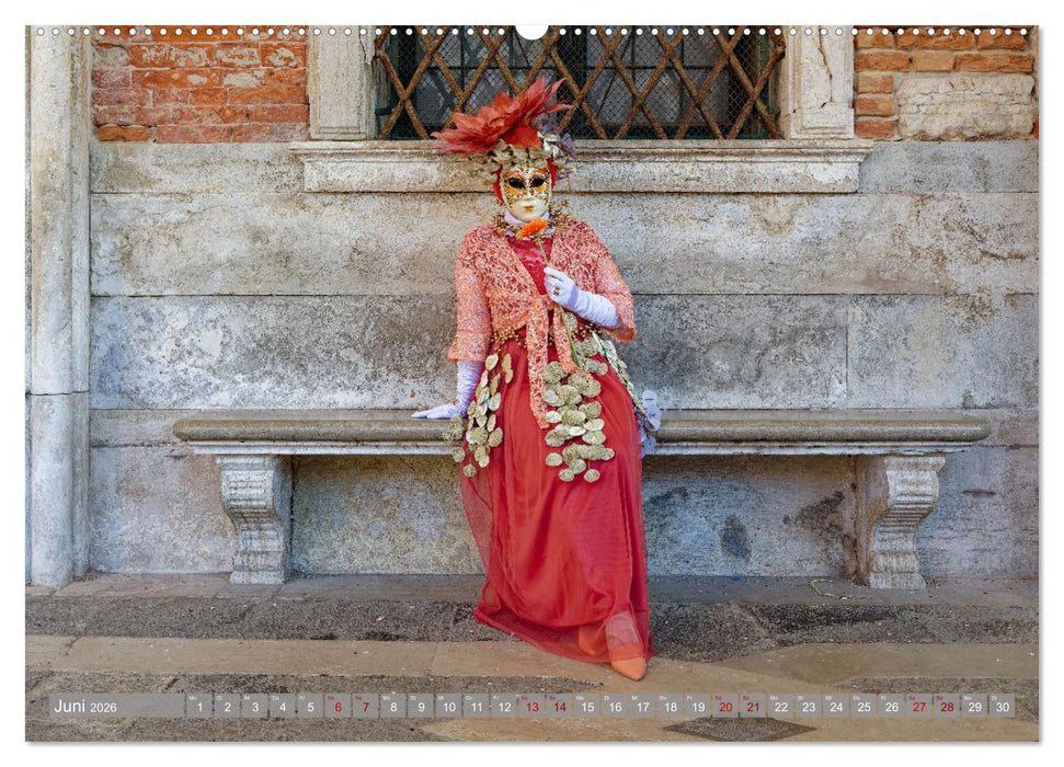 neunziggrad I photoart: der karneval von venedig (CALVENDO Premium Wandkalender 2026)
