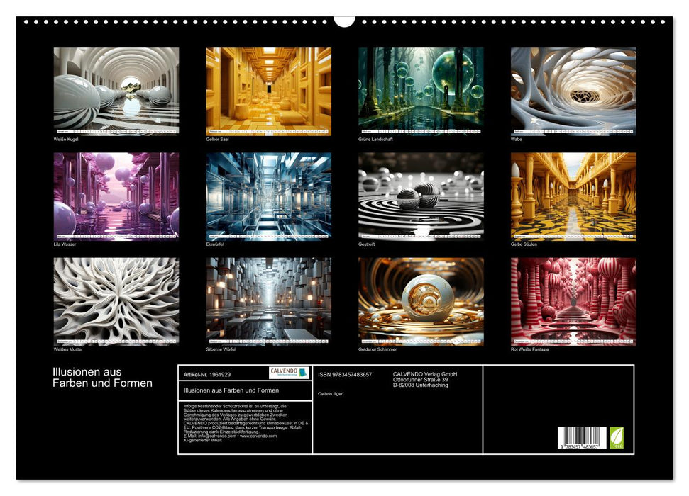 Illusionen aus Farben und Formen (CALVENDO Wandkalender 2026)