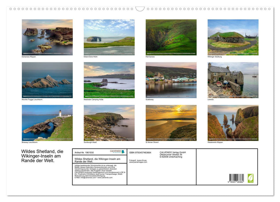Wildes Shetland, die Wikinger-Inseln am Rande der Welt. (CALVENDO Wandkalender 2026)