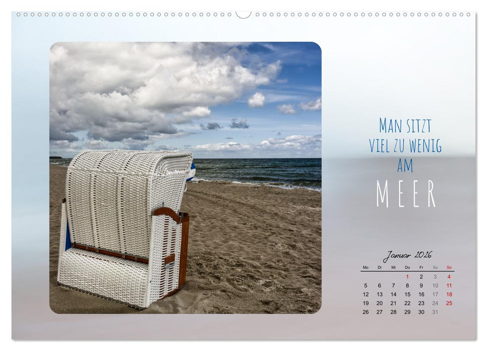Mehr oder weniger Meer (CALVENDO Wandkalender 2026)