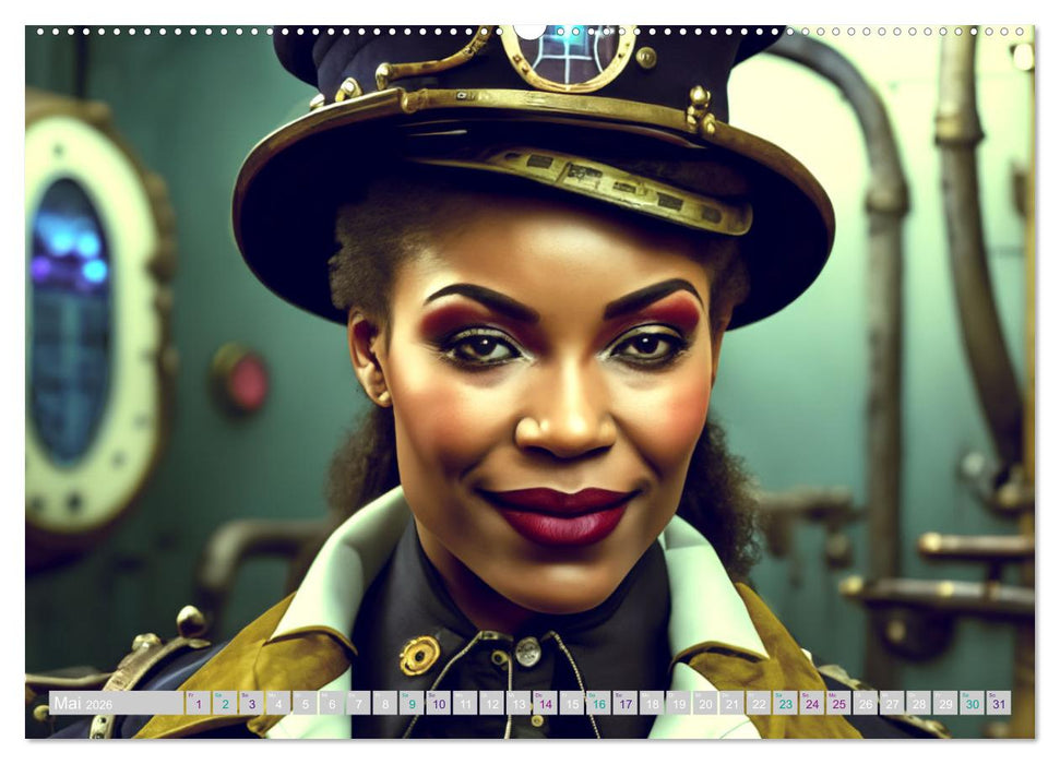 Starke Frauen - Steampunk Lebenswelten (CALVENDO Premium Wandkalender 2026)