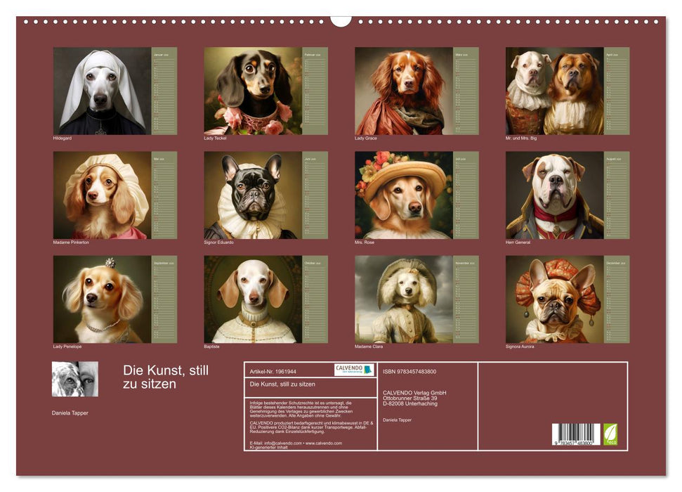 Die Kunst, still zu sitzen (CALVENDO Wandkalender 2026)