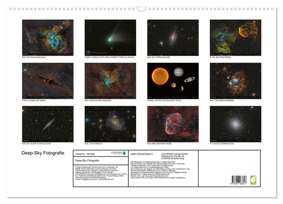 Deep-Sky Fotografie (CALVENDO Wandkalender 2026)