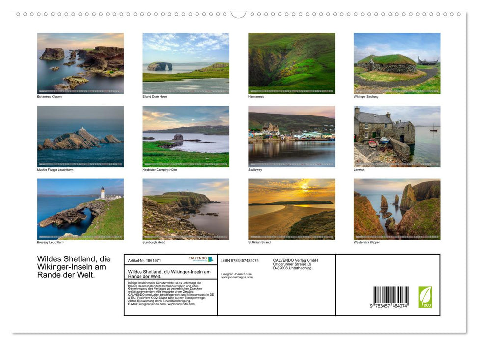 Wildes Shetland, die Wikinger-Inseln am Rande der Welt. (CALVENDO Premium Wandkalender 2026)