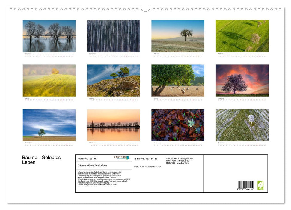 Bäume - Gelebtes Leben (CALVENDO Wandkalender 2026)