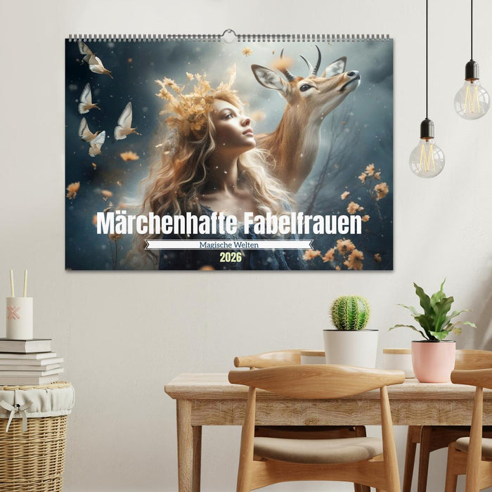 Märchenhafte Fabelfrauen (CALVENDO Wandkalender 2026)