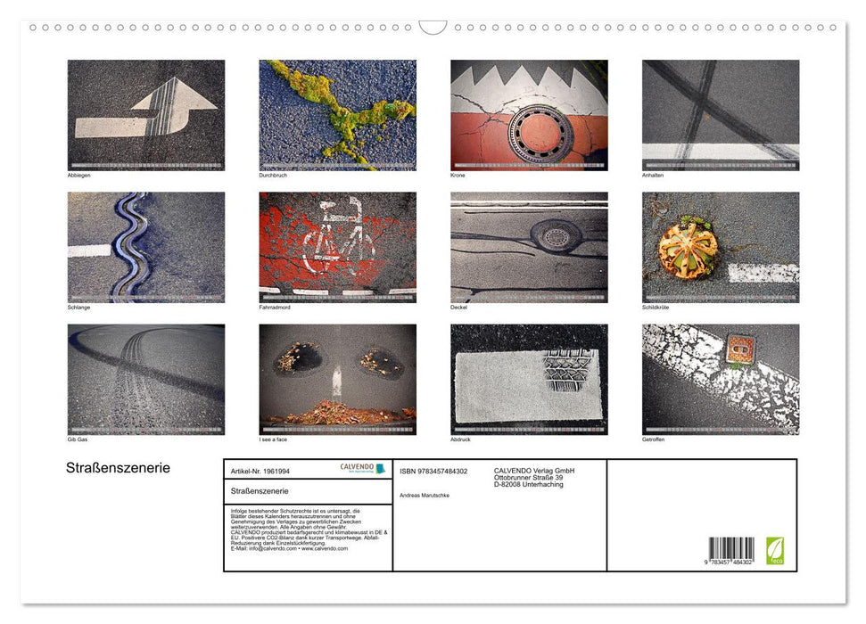 Straßenszenerie (CALVENDO Wandkalender 2026)