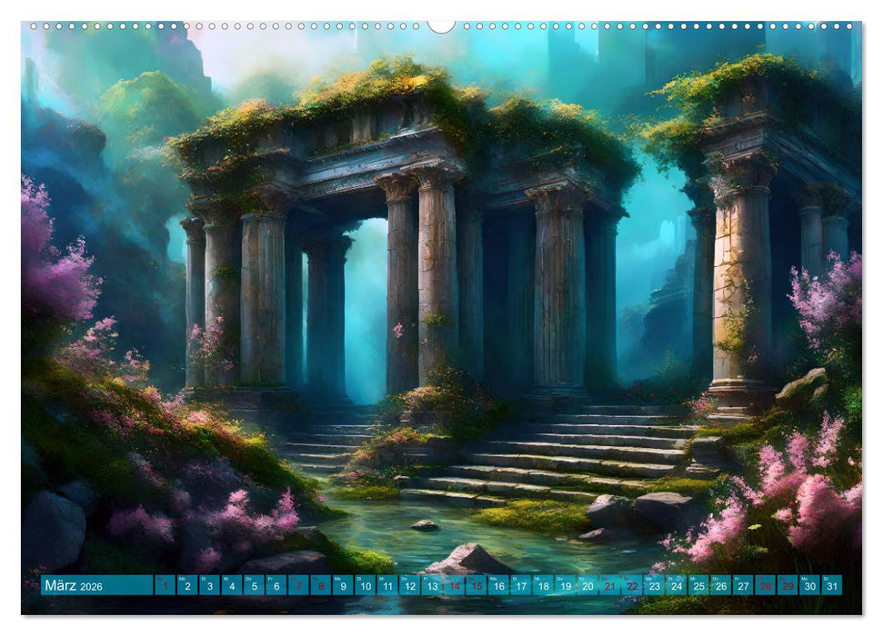 Visionen aus Atlantis (CALVENDO Premium Wandkalender 2026)