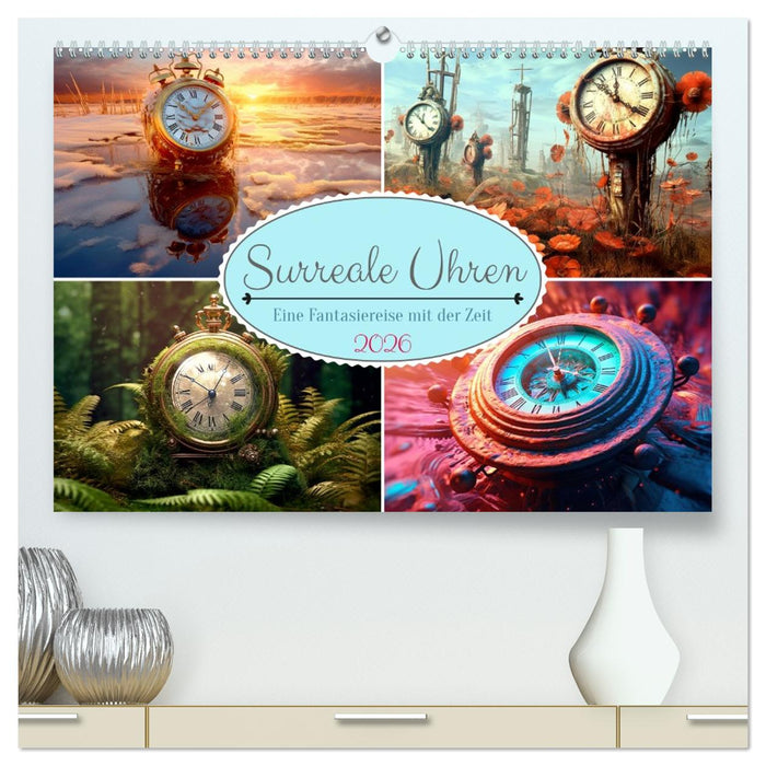 Surreale Uhren (CALVENDO Premium Wandkalender 2026)