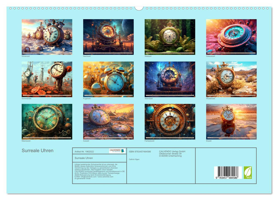 Surreale Uhren (CALVENDO Premium Wandkalender 2026)