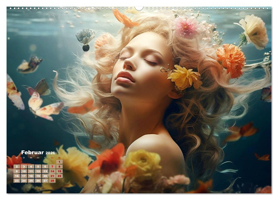 Märchenhafte Fabelfrauen (CALVENDO Premium Wandkalender 2026)