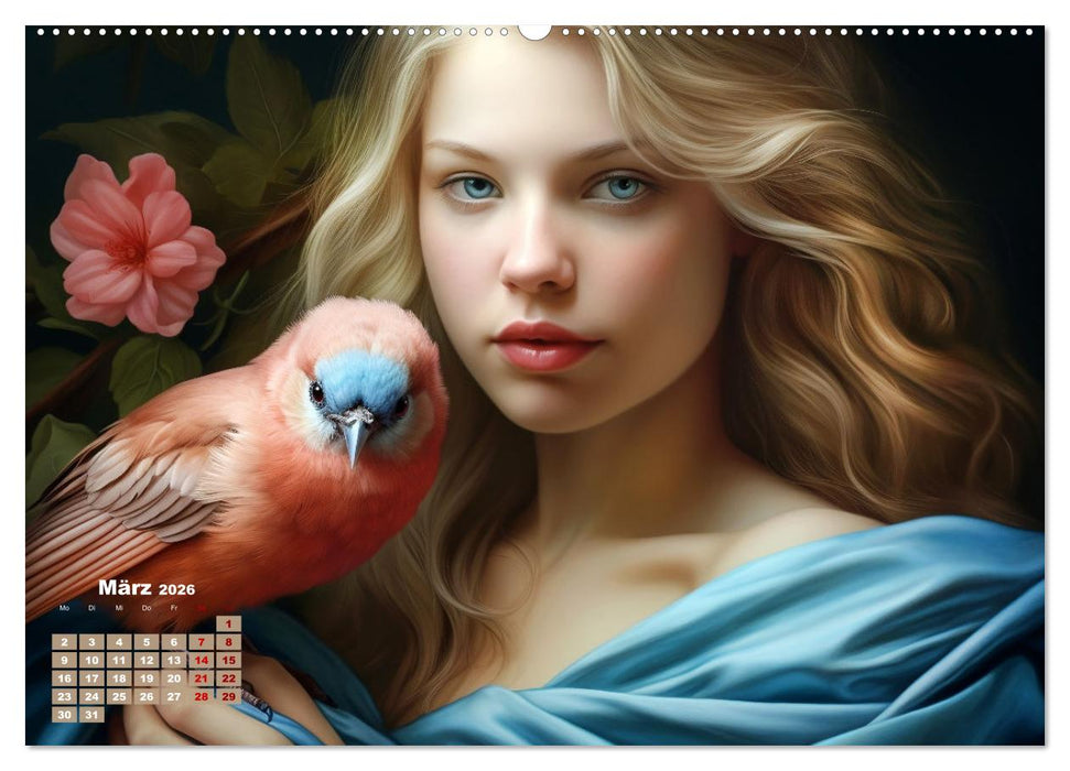 Märchenhafte Fabelfrauen (CALVENDO Premium Wandkalender 2026)