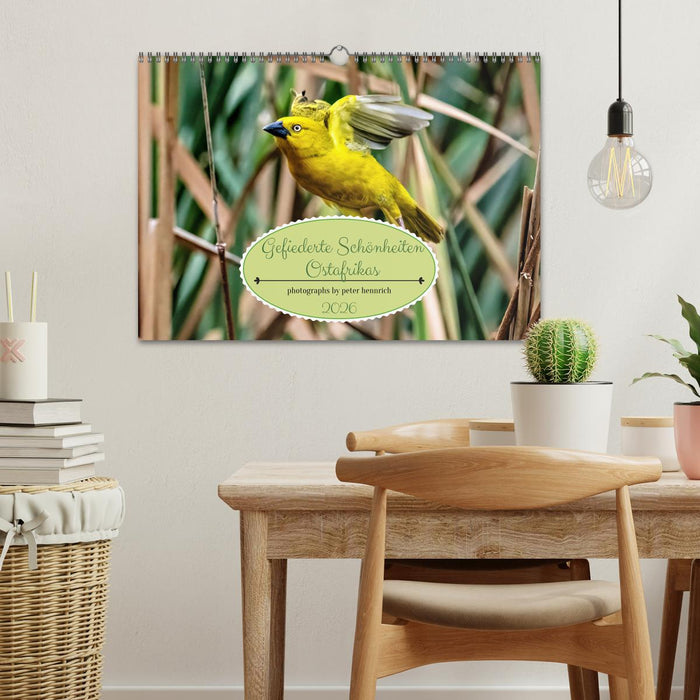 Gefiederte Schönheiten Ostafrikas (CALVENDO Wandkalender 2026)