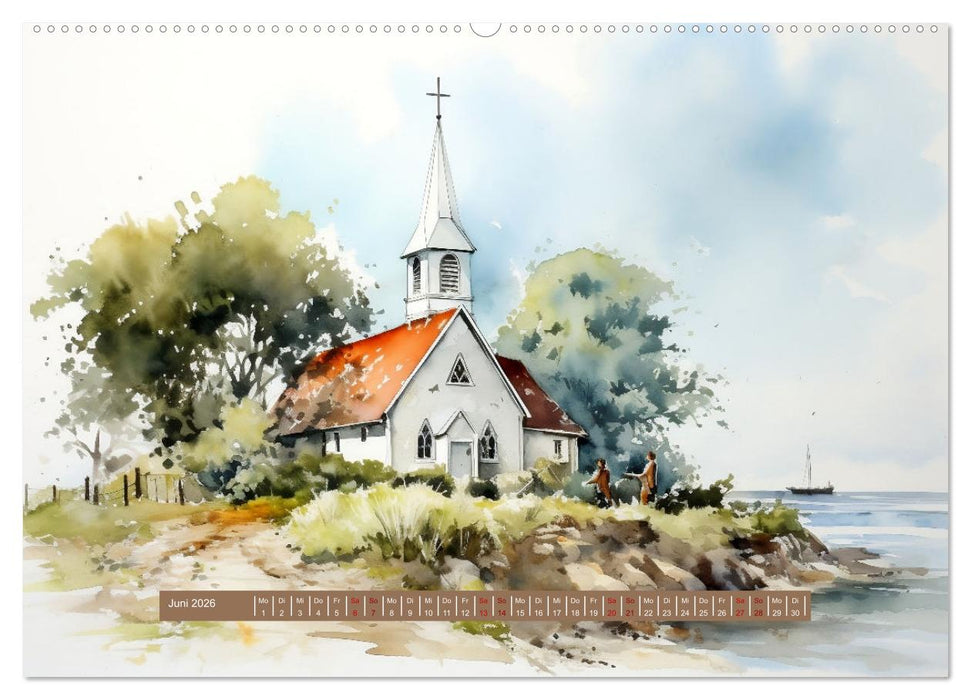 Urlaubszeit an der malerischen Nordseeküste (CALVENDO Premium Wandkalender 2026)