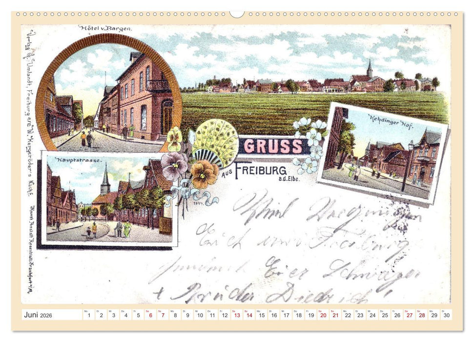 Gruß aus Freiburg an der Elbe (CALVENDO Wandkalender 2026)