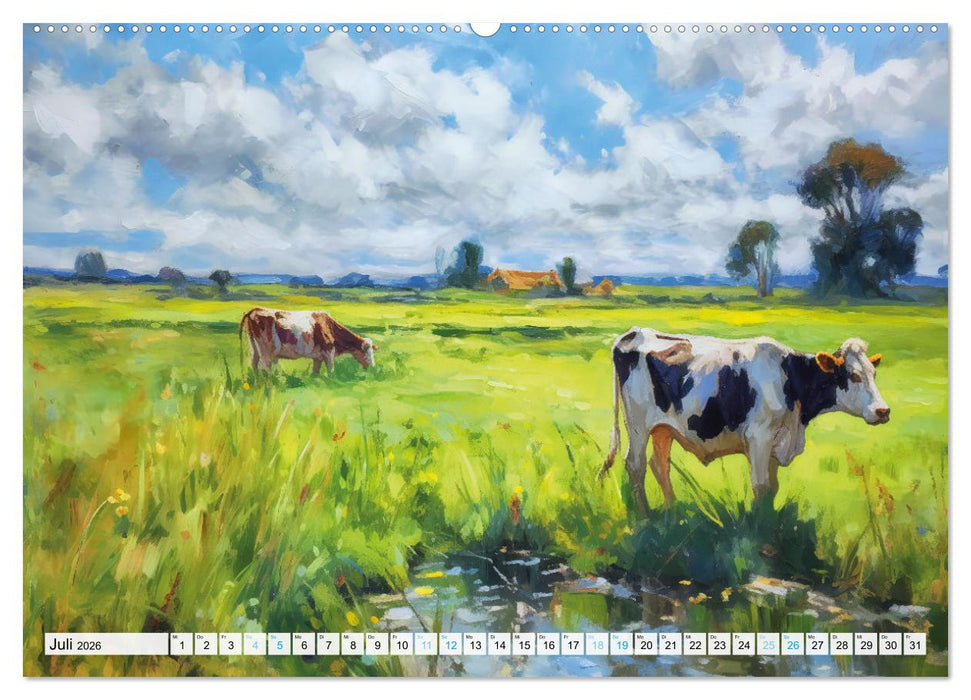 Havelland - Impressionistische Visionen einer idyllischen Region (CALVENDO Premium Wandkalender 2026)