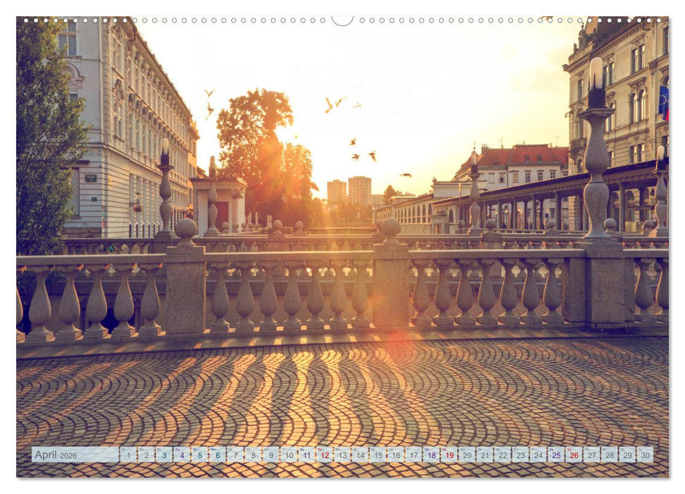 Ljubljana - Sloweniens wunderschöne Hauptstadt (CALVENDO Premium Wandkalender 2026)