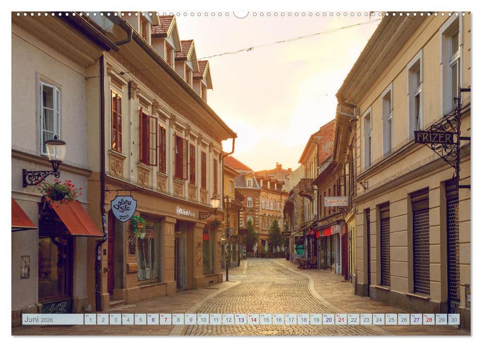 Ljubljana - Sloweniens wunderschöne Hauptstadt (CALVENDO Premium Wandkalender 2026)