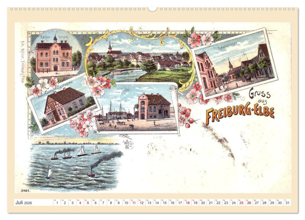 Gruß aus Freiburg an der Elbe (CALVENDO Premium Wandkalender 2026)