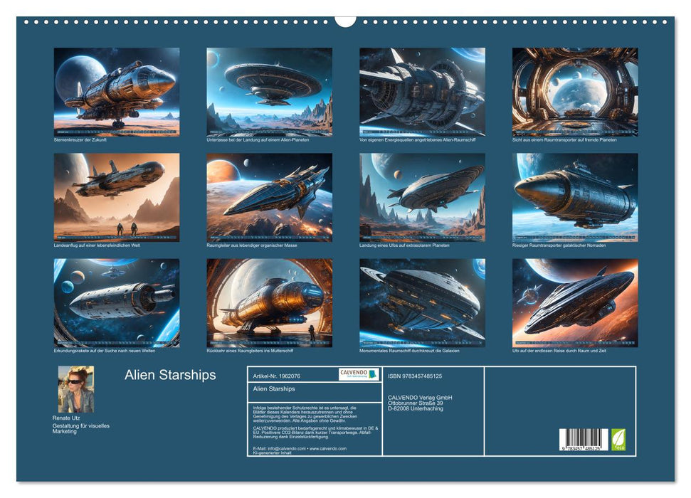 Alien Starships (CALVENDO Wandkalender 2026)