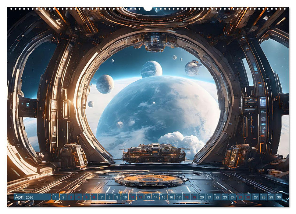 Alien Starships (CALVENDO Wandkalender 2026)