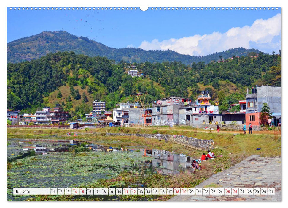 POKHARA und SARANGKOT (CALVENDO Premium Wandkalender 2026)