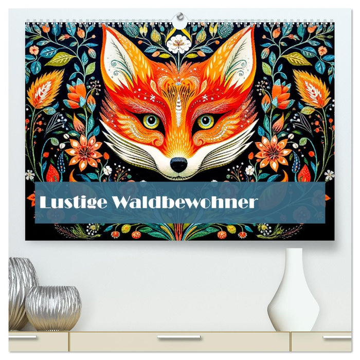 Lustige Waldtiere (CALVENDO Premium Wandkalender 2026)