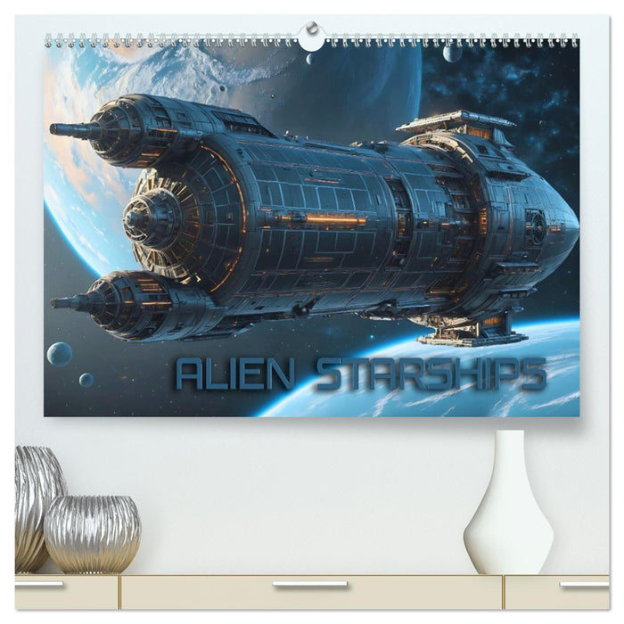 Alien Starships (CALVENDO Premium Wandkalender 2026)