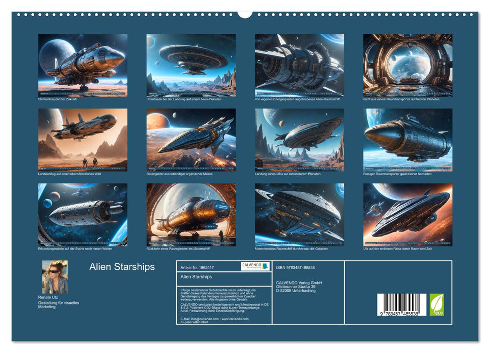 Alien Starships (CALVENDO Premium Wandkalender 2026)