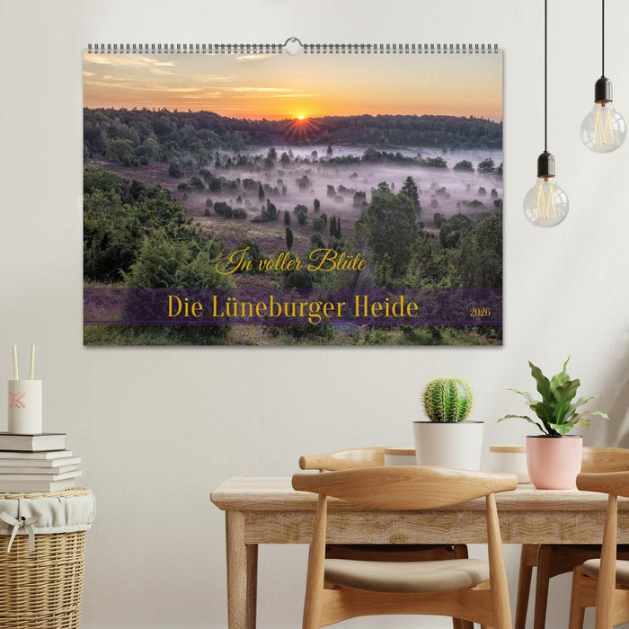 Die Lüneburger Heide - In voller Blüte (CALVENDO Wandkalender 2026)