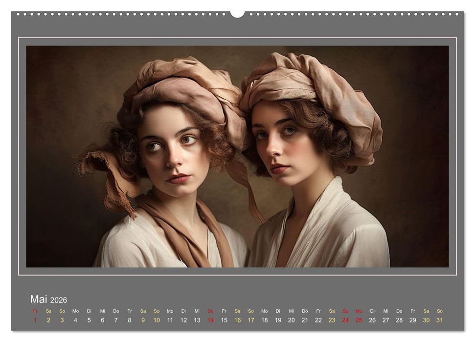 Zwillinge - Ein Jahr mit doppelter Freude (CALVENDO Premium Wandkalender 2026)