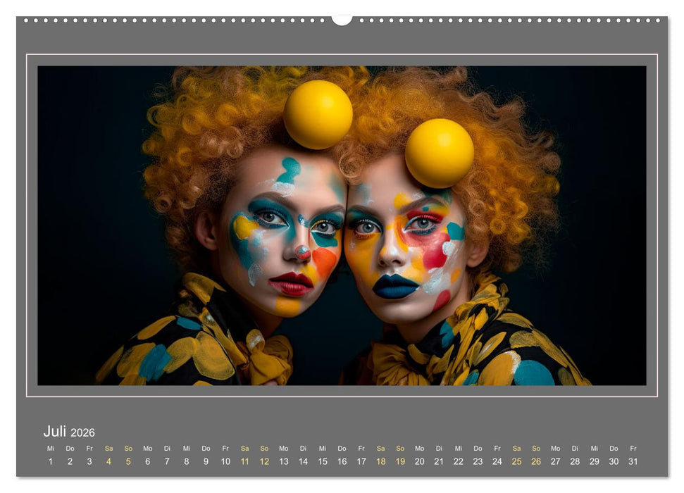 Zwillinge - Ein Jahr mit doppelter Freude (CALVENDO Premium Wandkalender 2026)