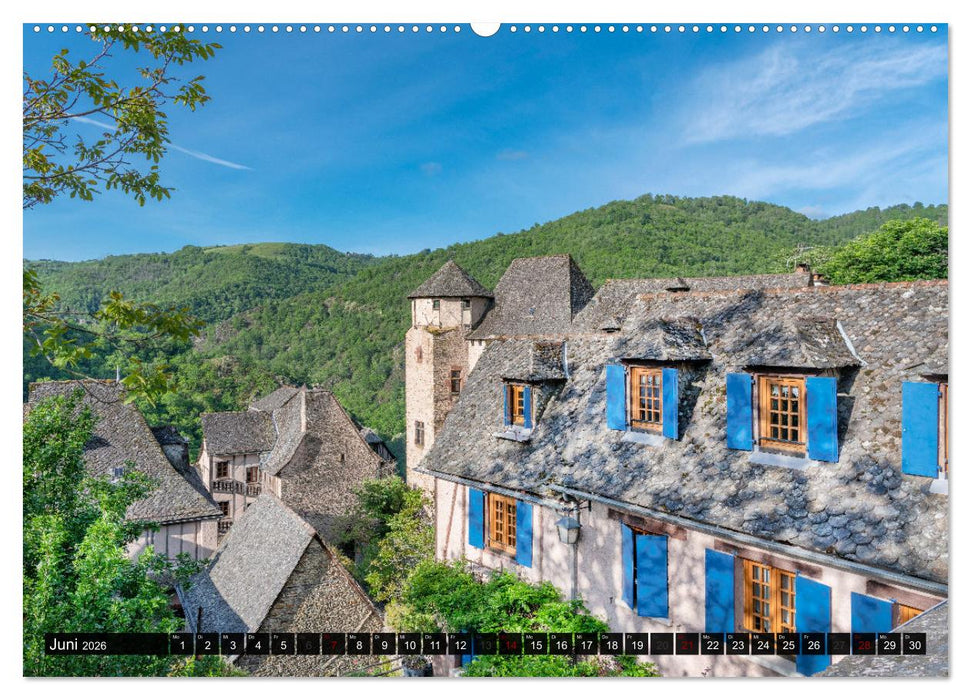 Conques ist eine wichtige Station am französischen Jakobsweg (CALVENDO Wandkalender 2026)