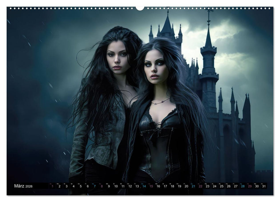 Vampire Nachtkreaturen (CALVENDO Premium Wandkalender 2026)