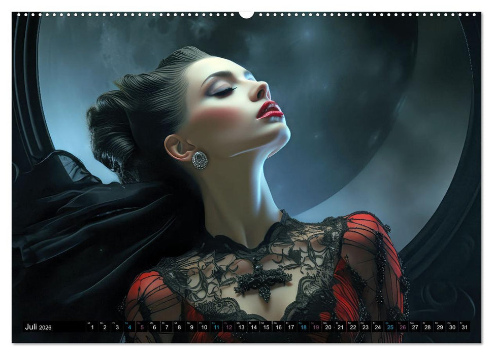 Vampire Nachtkreaturen (CALVENDO Premium Wandkalender 2026)