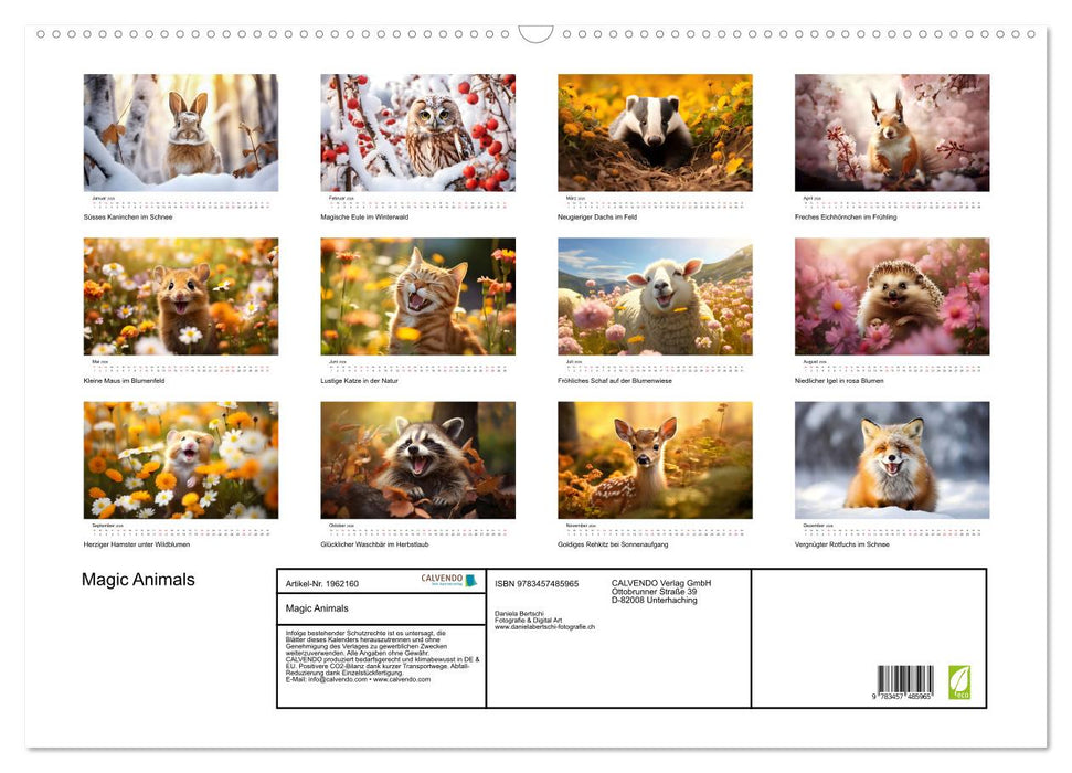 Magic Animals (CALVENDO Wandkalender 2026)